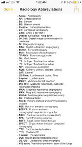 Radiology Abbreviations Radiology Nursing Radiology Student Radiology Schools