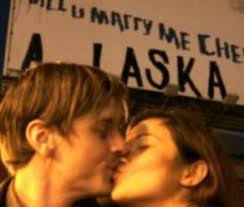 Wedding bells for billboard couple