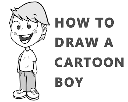See cartoon boy stock video clips. Drawing Cartoon Characters Archives How To Draw Step By Step Drawing Tutorials