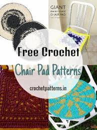 Hexagon denim patchwork chair seat pad free sewing pattern : Free Crochet Chair Pad Patterns