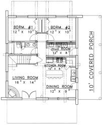 Log Style House Plan 2 Beds 2 Baths 1830 Sq Ft Plan 117 484 Mother In Law Apartment In Law House Mother In Law Cottage