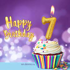 Cake cutting is the most important part of every birthday celebration. Happy Birthday 7 Years Old Animated Card Download On Funimada Com