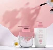 Custom Logo Empty 500ml PET Pink Transparent Plastic Lotion Pump Spray  Bottle for Hair Body Face Cosmetics Like Shampoo
