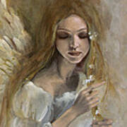 Silence Metal Poster by Dorina Costras