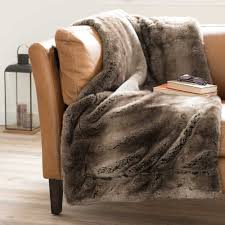 Faux Fur Blanket In Brown 150 X 180cm Shefford Maisons Du Monde