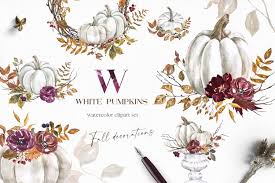 From vintage skiers to star wars characters, our premium art collection offers pieces ranging from brilliant jewel tones to dark reds and modern grays. White Pumpkin Clipart Watercolor Fall Floral Arrangement 961224 Illustrations Design Bundles