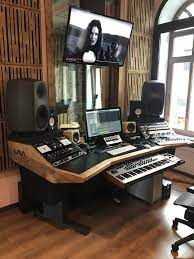 Building A Desk For My Studio Home Studio Setup Home Recording Studio Setup Music Studio Room