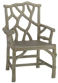 Concrete Tree Branch Design Outdoor Armchair In Faux Bois Natural Finish Outdoor Armchair Outdoor Chairs Faux Bois
