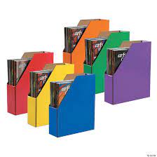 Classroom Keepers Magazine Holders, Assorted Colors, 12"H X 3"W X 10"D,  Pack Of 6 | Oriental Trading
