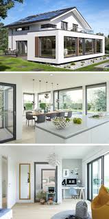 Modernes Design Haus Mit Satteldach Innenhof Grundriss Modern Offen Mit Galerie Aufzug 5 Zimmer 2 Modernes Haus Haus Architektur Architektur Haus Design