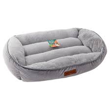 Hop on over to walmart.com where you can score some great deals on holiday time pet beds and toys! Vibrant Life Lounge Style Dog Bed Brown Gray Large Walmart Com Walmart Com