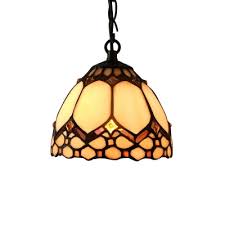 Tiffany Stained Glass Style Downward Bowl Shade 6 Inch Mini Hanging Pendant Lighting Takeluckhome Com