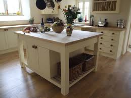 Freestanding kitchen island with double breakfast bar. Freestanding Kitchen Islands
