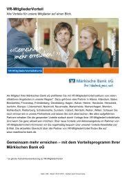 Märkische bank eg is a cooperative bank owned by its members via shares. Gemeinsam Mehr Erreichen Markische Bank Eg
