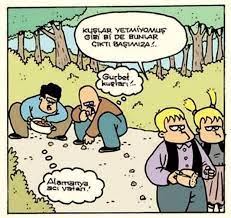gurbet kuslari karikatur kus penguen