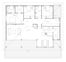 Small House Ch229 Open House Plans Affordable House Plans Courtyard House Plans