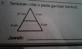 Check spelling or type a new query. Tentukan Nilai X Pada Gambar Berikut Brainly Co Id