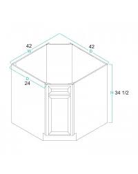 Diagonal Corner Sink Base Cabinet 42 Corner Sink Kitchen Corner Sink Base Cabinets