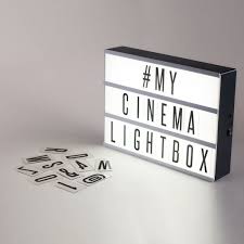 The Original Cinema Lightbox My Cinema Lightbox Light Up Letter Box My Cinema Lightbox Light Letters