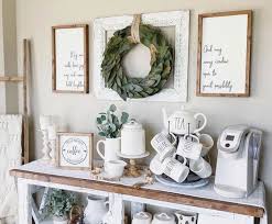 Feb 02, 2021 · when you are looking to add style and elegance to your dining room, farmhouse tablecloths can be a wonderful option. Farmhouse Coffee Bar Ideas Life On Summerhill