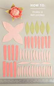 All The Petals You Ll Need To Make The Most Gorgeous Felt Protea Flowers Felt Flowers Diy Felt Flower Tutorial Flower Crafts