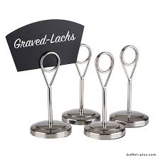 A form of service à la française, buffets are offered at various places including hotels. Label Holder Stone Shaped Feet Menu And Labels Holders Buffet Plus