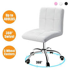 360 Desk Chair Pu Adjustable Rolling Barber Stool With Backrest For Barber Office Home Computer 360 Swivel A In 2020 Desk Chair Work Office Decor Used Office Chairs