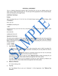(4) appraisal, investigation, and credit report fees. Referral Agreement Free Template Sample Lawpath
