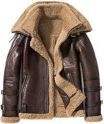 Amazon Com Denny Dora Leather Faux Leather Jackets Coats Clothing Shoes Jewelry Fur Jacket Mens Shearling Jacket Jackets Men Fashion