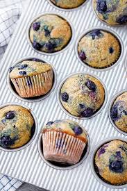 By hand, mix together whipped cream and cream cheese mixture until well combined. Healthy Blueberry Muffins Made With Olive Oil Bowl Of Delicious