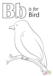 Birds That Start With The Letter B Letter B Is For Bird Coloring Page From Letter B Category Select From 27336 Printable Crafts Of Ca Bird Coloring Pages Preschool Coloring Pages Coloring Pages