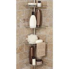 Bath Shower Caddy Corner Tension Rod Bathtub Soap Shampoo Organizer Shelf Ebay Shower Organization Bathroom Shower Organization Corner Shower Caddy