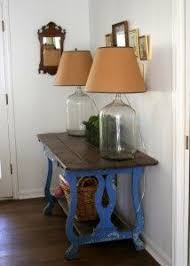 Repurposed Chair Backs Used As Table Legs For Trestle Entry Hall Table Kitchen Island Add Wooden Top Chairs Repurposed Furniture Makeover Decor