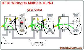 Written by an electrician for the homeowner doing their own work. Multiple Gfci Outlet Wiring Diagram Outlet Wiring Electrical Wiring Gfci