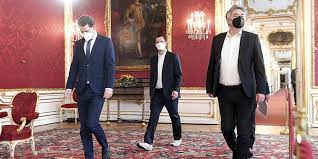 Kogler präsentiert den neuen gesundheitsminister. Nflhzor Mjdium