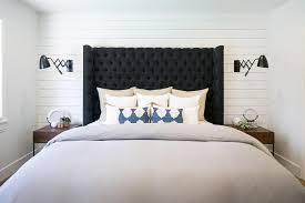 I can't wait to share with your the process of how to build a shiplap wall for cheap. Bedroom Shiplap Accent Wall Design Ideas