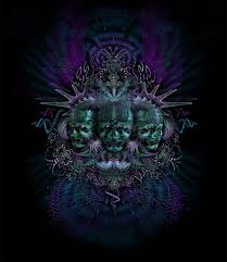 Tapisserie Xeno Faces De Luminokaya Psy Visionary Art Etsy Visionary Art Psychedelic Art Art Studio Decor