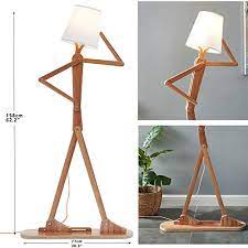 Cheap floor lamps, buy quality lights & lighting directly from china suppliers:floor lamp simple modern nordic creative home item type: Hroome Modern Decorative Cool Floor Lamp Wood Tall Creative Swing Arm Unique Design Reading Standing Corner Light For Kids Boys Girls Living Room Bedroom Office Farmhouse With Led Bulb Ash Pricepulse