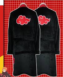 Anime Naruto Thermal Flannel Bathrobe Akatsuki Cosplay Costume Robe Sasuke Itachi Cloak Winter Thick Dressing G Akatsuki Cosplay Cosplay Costumes Gowns Dresses
