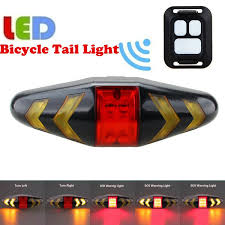 Remote Control Bicycle Rear Led Tail Light Bicycle Wireless Turn Signals Lamp Batteries Bot Included Wish