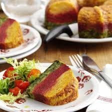 428 Me Gusta 24 Comentarios Essen Essenoficial En Instagram Budin Tricolor De Vegetales Una Opcion Rica Fresca Y Food Breakfast French Toast