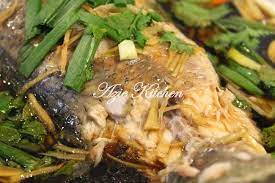 Resep ikan bakar bumbu kecap ala restoran. Azie Kitchen Ikan Siakap Kukus Chinese Style Resep Makanan Resep Seafood Resep Masakan Malaysia