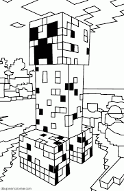 Dibujos Sin Colorear Dibujos De Minecraft Para Colorear Minecraft Imprimibles Minecraft Dibujos Paginas Para Colorear