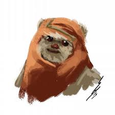 Ewok Art Piece By Dragonstrace Ig Starwars Ewok Forceawakens Theforceawakens Hashtag Themed Draw Drawing Art Fanart Geek Art Art Drawings