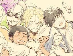 banana fish アッシュ リンクス誕生祭2018 おめでとう ぎゅ バナナフィッシュ イラスト バナナ