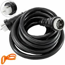 Check spelling or type a new query. Rv Extension Cord Power Cord 50 Amp 100 Ft Weatherproof Marine Shore Power Cord Ebay