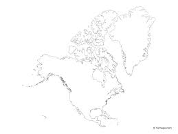 Outline Map Of North America Free Vector Maps North America Map Map Vector Map