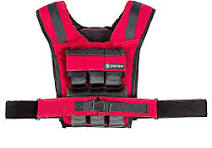 Driven | Chaleco de peso rojo de 28 libras | Pesos extraíbles ajustables  para gimnasio | Calistenia Fitness Entrenamiento corporal 1000D Nylon