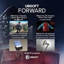 The ubisoft forward livestream will present new trailers for upcoming games, news and updates for currently released games, and hopefully a few revelations. Ubisoft Berlin Tune In Now Watch The Ubiforward And Get Awesome Drops Facebook