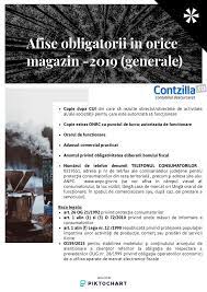 Vezi toate comunicatele de presa si evenimentele anuntate despre comercianti sau distribuie propriul tau comunicat! AfiÈe Obligatorii In Orice Magazin InformaÈii De Pus La Vedere